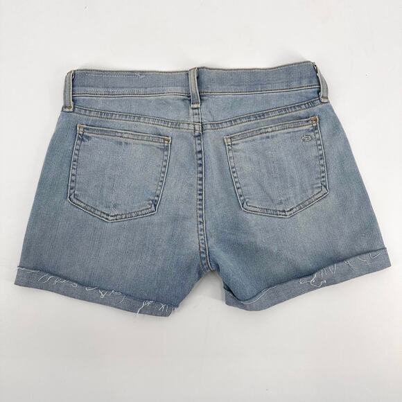 Rag & Bone Light Wash Cuffed Jean Short WMNS 25 Blue Denim Low Rise Wiley Casual - Picture 2 of 9